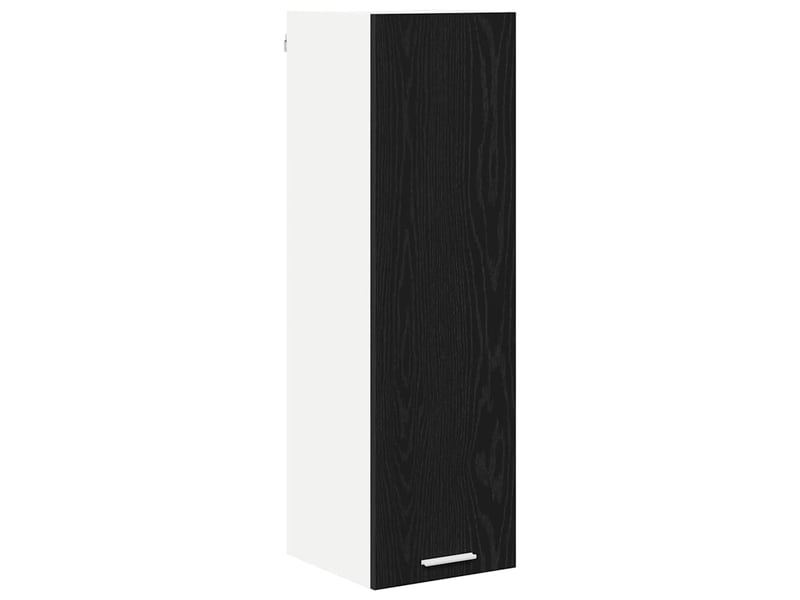 Meuble de rangement cuisine, armoire suspendue chêne noir 30x31x100cm bois d'ingénierie - Conforama A