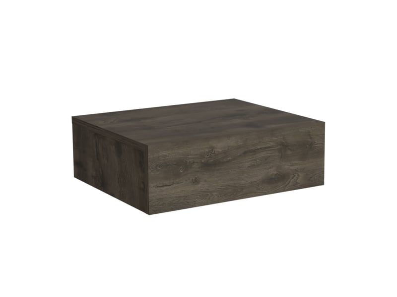 Table de chevet suspendue milano de 40 cm avec 1 tiroir, chêne foncé  - Conforama E