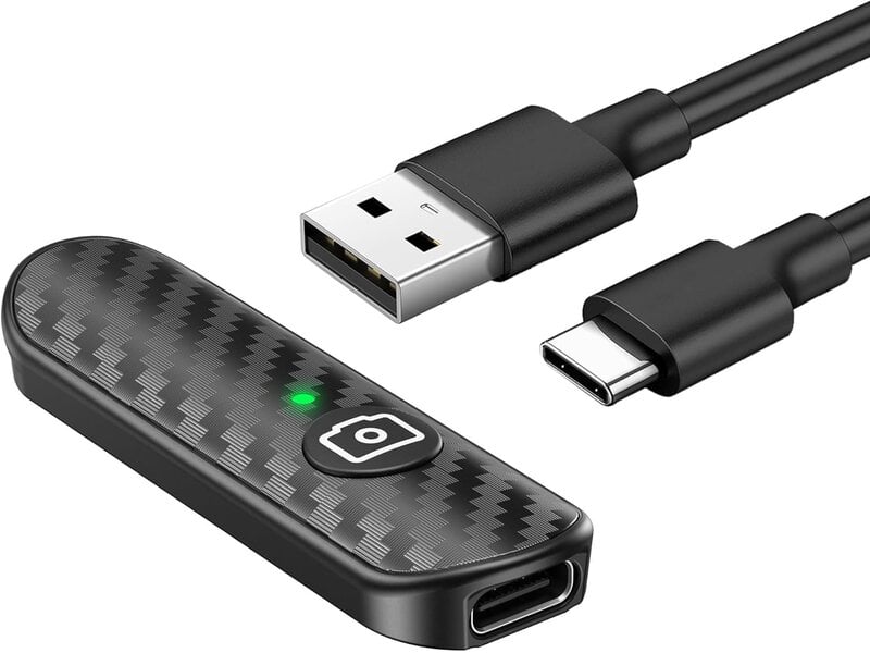  Télécommande bluetooth 5.0 atumtek en fibre de carbone, déclencheur rechargeable par usb-c pour ios et android  - Conforama A