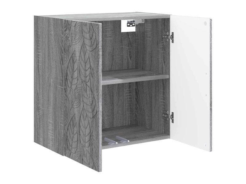  Armoire murale salon, meuble de rangement 59x31x60cm bois d'ingénierie sonoma gris shl2597  - Conforama C