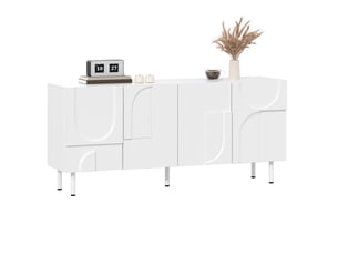 Buffet 4 porte(s) 0 tiroir(s) BGSRYAO - 160 cm coloris blanc