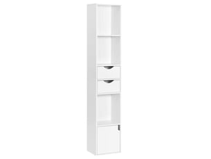 Bibliotheque coloris  blanc 3 étagère(s) WISHDOR  - 24 cm x 157.5 cm