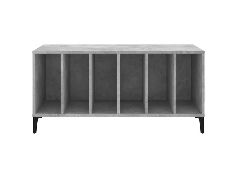  Armoire à disques, armoire de rangement gris béton 100x38x48 cm bois d'ingénierie shl98311  - Conforama E