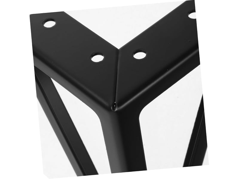  Meuble métal noirs de table basse de rechange robustes pour canapés et bancs  - Conforama E