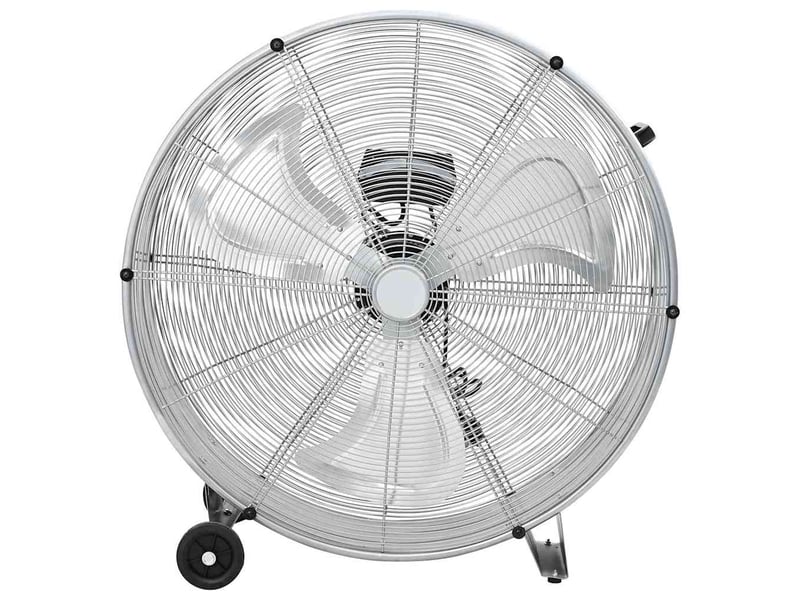  Vidaxl ventilateur tambour avec roue argenté 79 x 37 x 82 cm aluminium  - Conforama A