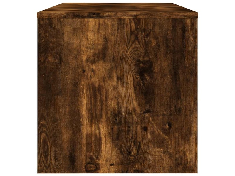  Meuble tv - banc tv - meuble de rangement chêne fumé 120x34x37 cm bois d'ingénierie  - Conforama E