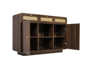 Buffet 2 porte(s) 3 tiroir(s) UVRION - 120 cm coloris bois foncé