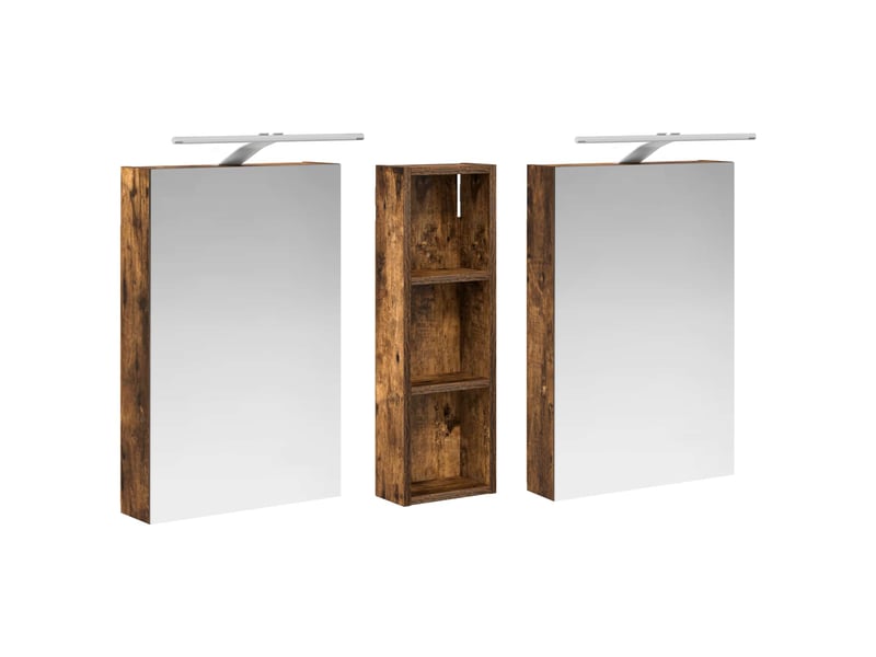 Ensemble de meubles de salle de bain 3 pcs 100x10.5x60.5 cm shl5479 - Conforama E