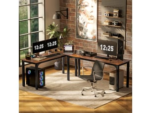 Bureau gaming ROLIPO 60 cm coloris marron