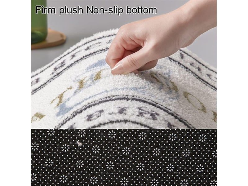 Tapis de porte demi-rond, doux antidérapant tapis entrée intérieur lavable tapis paillasson pour entrée de la cuisine, couloir, d'entree extérieur (4 - Conforama E