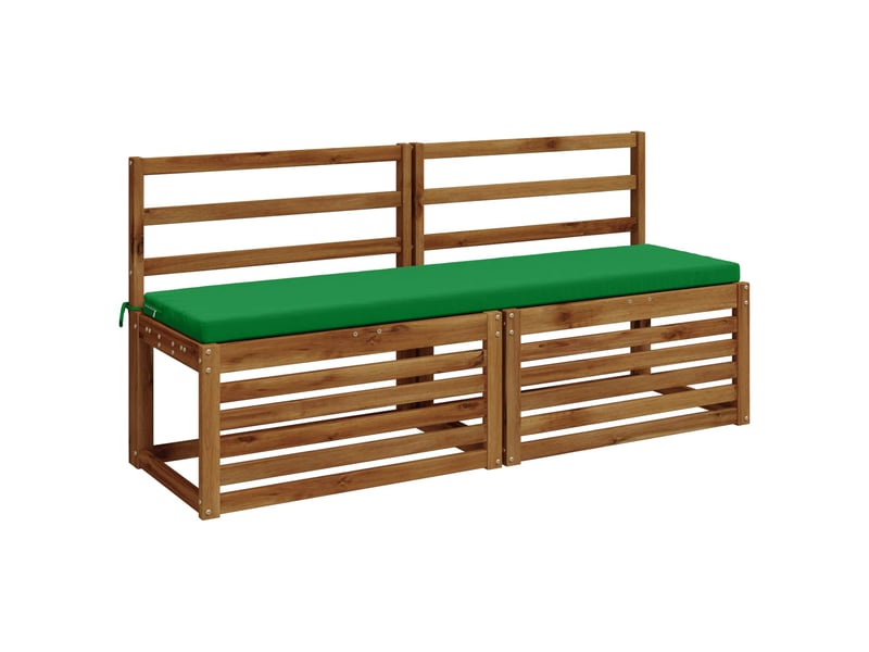  Lot de 2 coussins de banc, coussins d'assise soest 100 % polyester vert cf57544  - Conforama C