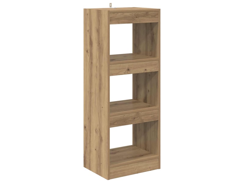 Bibliothèque 3 niveaux, armoire à livres 37 x 30 x 103 cm bois d'ingénierie - Conforama A