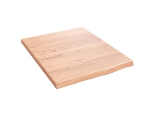 Comptoir de salle de bain, plan de travail marron clair 40x50x2 cm bois traité cf65824