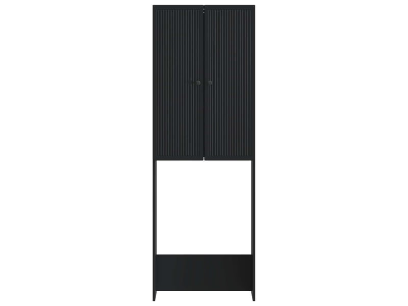  Armoire de toilette, meuble de toilette ede noir 66x25.5x190 cm  - Conforama E