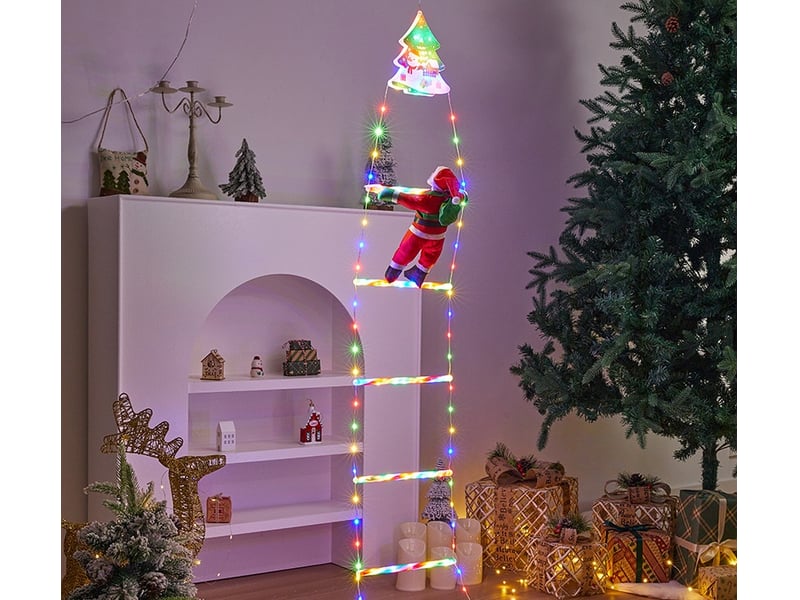  Noel guirlande lumineuse extérieur 1.2m  8 modes fonction motif de sapin de noël  - Conforama B