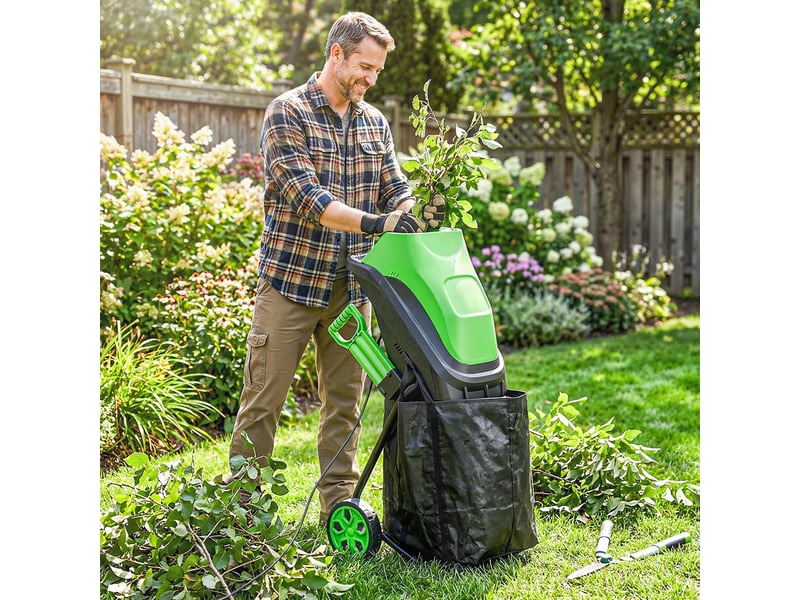 Broyeur de végétaux 2500w sac 45l 4300trmin mobile autoportant 2 lames acier  - Conforama B