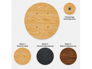Table basse rond(e) coloris bois clair ULEVR 