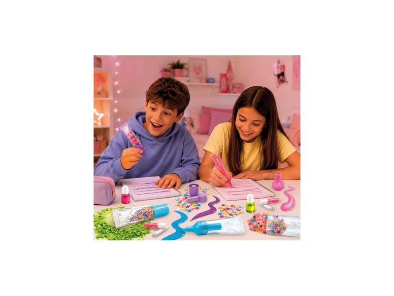  Kit créatif laboratoire pour créer ses surligneurs 7 ans et + avec encre colorée et paillettes LIS8008324119608 - Conforama D