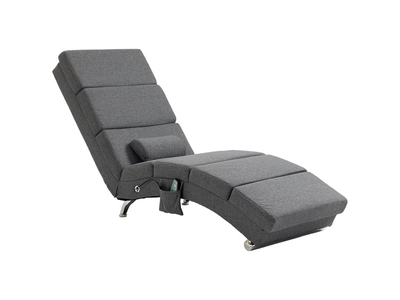  Fauteuil de massage et chauffage, fauteuil de relaxation, 56x168x84cm, gris  - Conforama A