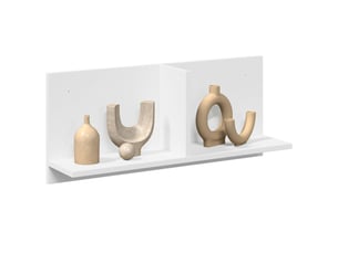 Étagère, armoire murale 70x16,5x30 cm blanc bois d'ingénierie cf40971