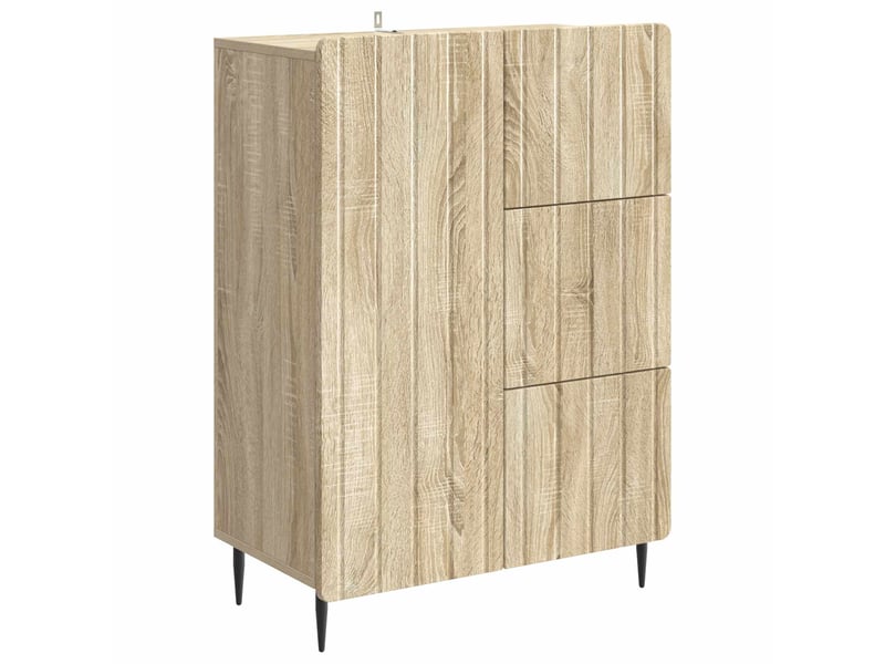 Buffet - bahut - meuble de rangement chêne sonoma 66 x 34,5 x 91,5 cm bois d'ingénierie  - Conforama A