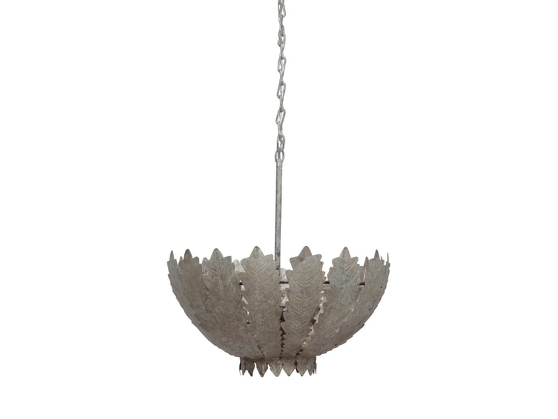  Lampe suspension en métal autumn leaves 77cm champagne  - Conforama B