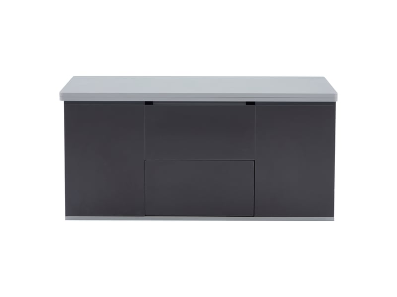  Table basse relevable 100 x 51 cm en aggloméré gris  - Conforama W