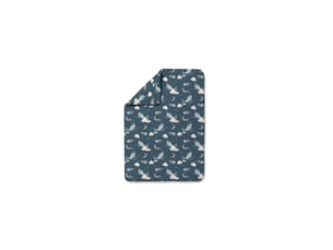 Couette bébé 120 × 90 cm - motif baleine, bleu foncé waldin