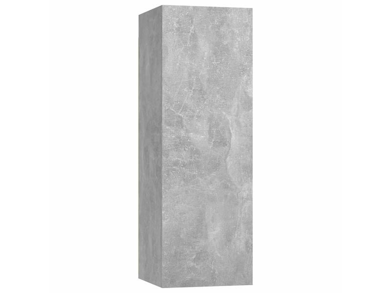  Ensemble de meubles tv 4 pcs gris béton bois d'ingénierie shl53506  - Conforama C