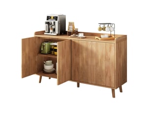 Buffet 4 porte(s) 0 tiroir(s) - 140 cm coloris naturel