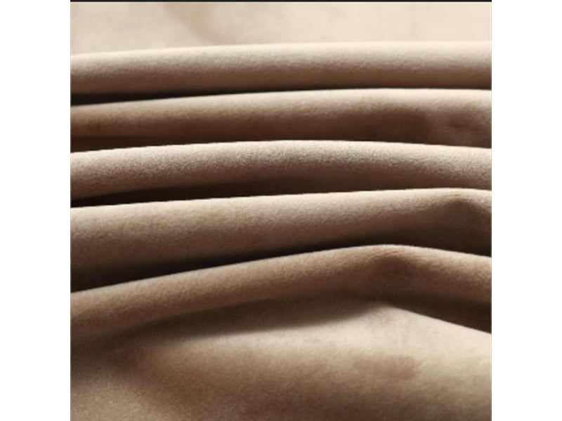  Rideau occultant, rideau black-out avec anneaux en métal velours beige 290x245 cm cf43951  - Conforama C