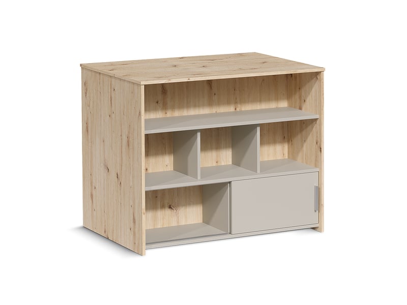  Vicco table de bar, chêne artisancachemire, 105x70cm  - Conforama A