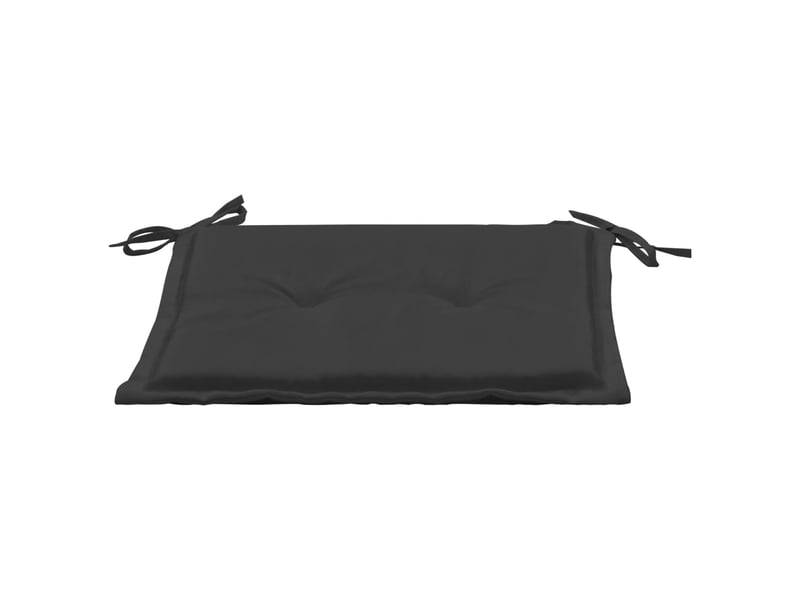  Lot de 2 coussins de chaise de jardin 100% polyester anthracite 50x50x3 cm dec021730  - Conforama D