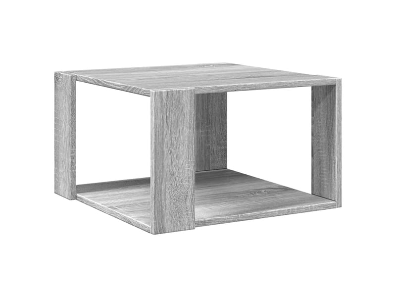  Table basse - table de salon - table à thé sonoma gris 51,5x51,5x30 cm bois d'ingénierie  - Conforama A
