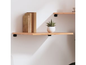Étagère flottante, etagère murale, étagère suspendue marron clair 60x60x2 cm bois chêne massif traité cf42368
