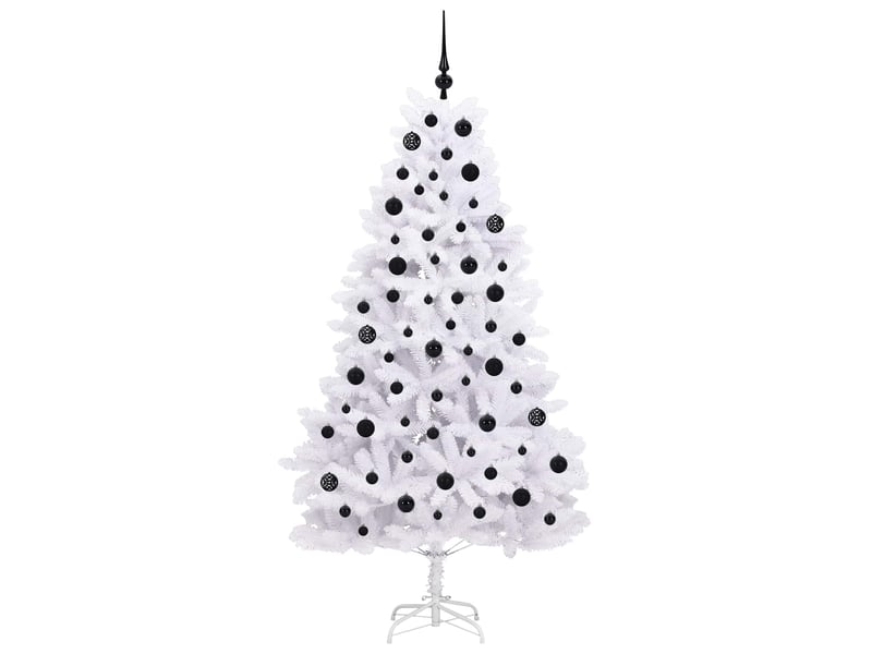 Sapin de noël, arbre de noël artificiel à branches articulées blanc 180 cm shl9096 - Conforama D