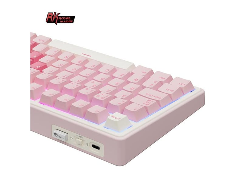  Clavier mecanique gaming 75% rk75pro azerty sans fil tri-mode bt 2,4g usb-c hot swap rgb pbt 321202_AACIS48388_6_DROPFR - Conforama E