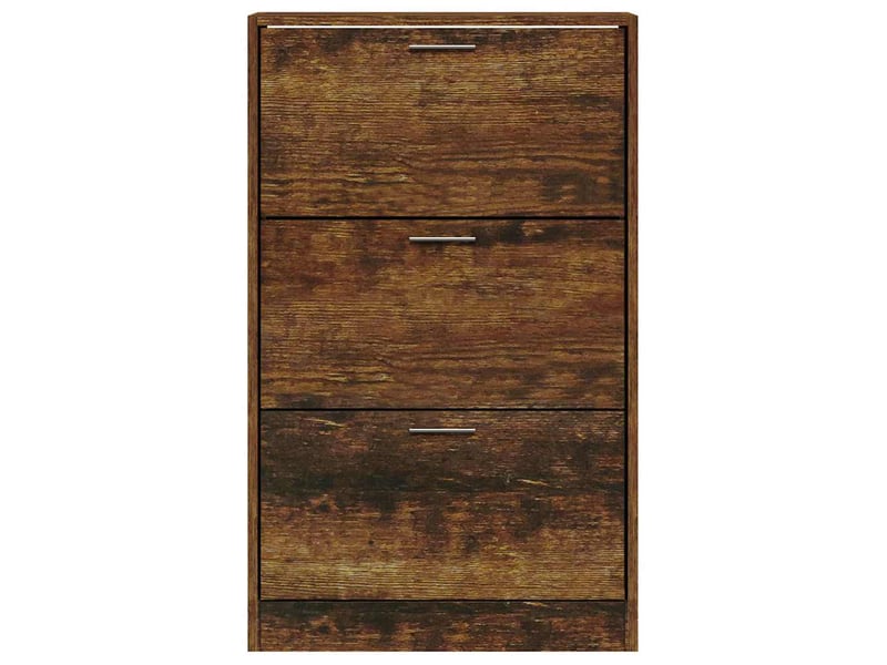  Meuble à chaussure | armoire à chaussures chêne fumé 63x24x103 cm bois d'ingénierie  - Conforama D