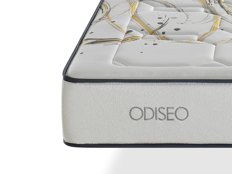  Matelas à ressorts ensachés dreamdi odiseo spring latex 160x200 cm – hauteur 31 cm avec 2 cm de latex de chaque côté  - Conforama D