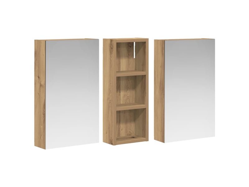 Ensemble de meubles de salle de bain 3 pcs 80x10.5x50 cm shl8005 - Conforama E
