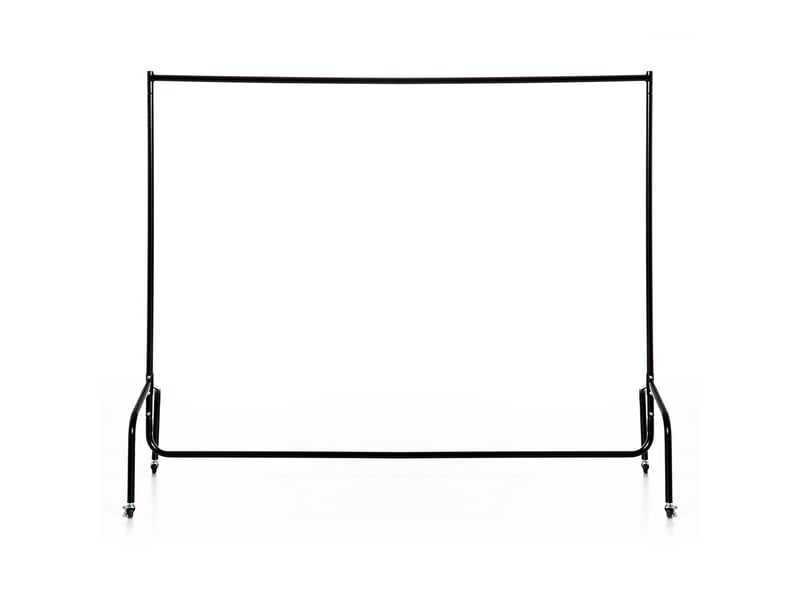  Portant à vêtements avec roulettes en acier noir 180 x 60 x 170 cm  - Conforama B