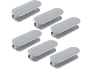 Poignée adhésive hetang yuese de 8x3 cm pour meubles en plastique, boutons gris pour armoires et poignée de tiroir pour les vitrines d'armoires.