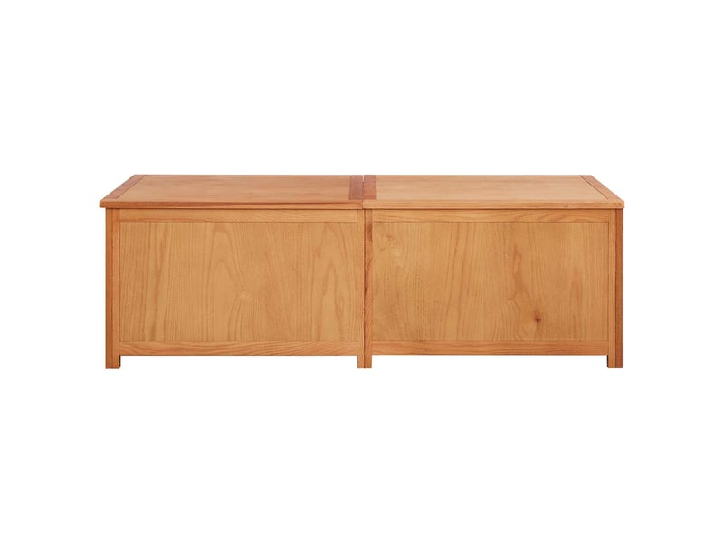 Boîte de rangement, coffre de rangement 150x45x45 cm bois de chêne massif - Conforama E