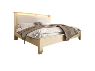 Lit 2 places 180x200 cm    coloris beige