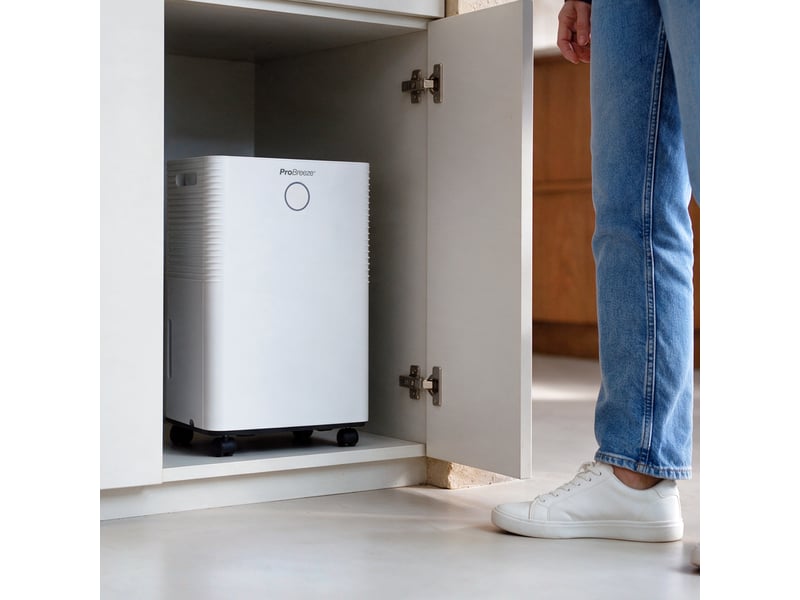 Pro Breeze Déshumidificateur OmniDry 10 L silencieux, compact et économe en énergie, avec mode séchage du linge - Conforama C