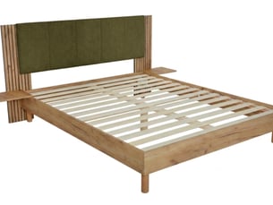 Lit 2 places 140x190 cm BOBOCHIC ISYA coloris vert