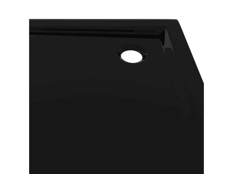  Receveur de douche base de douche bac de douche salle de bain toilette salle d’eau cabine de douche maison intérieur carré abs noir 90x90 cm 02_0001957  - Conforama E