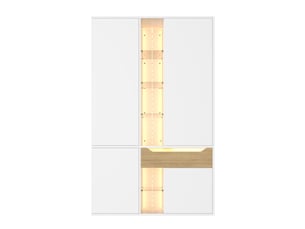 Armoire 4 porte(s) battante  1 tiroir(s) MODFU  coloris blanc largeur 122 cm
