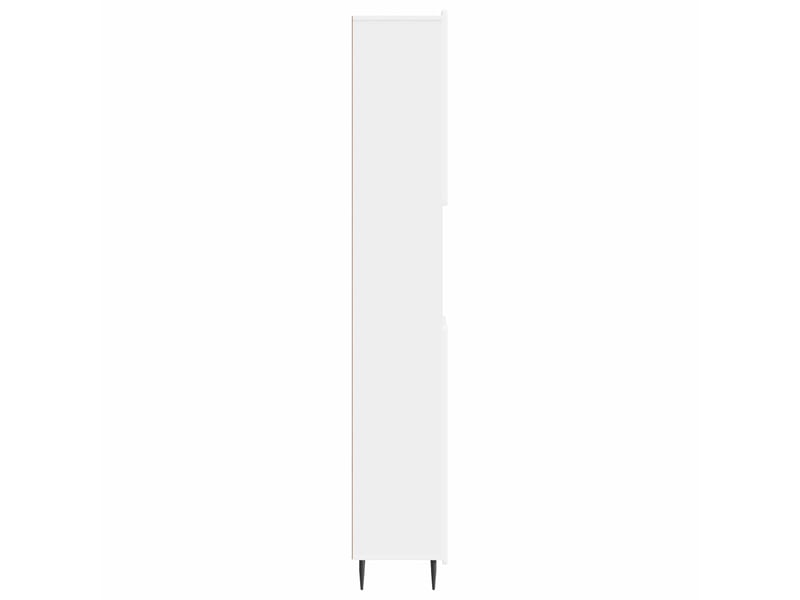 Colonne de salle de bain avec étagère ouverte zwolle blanc - Conforama E