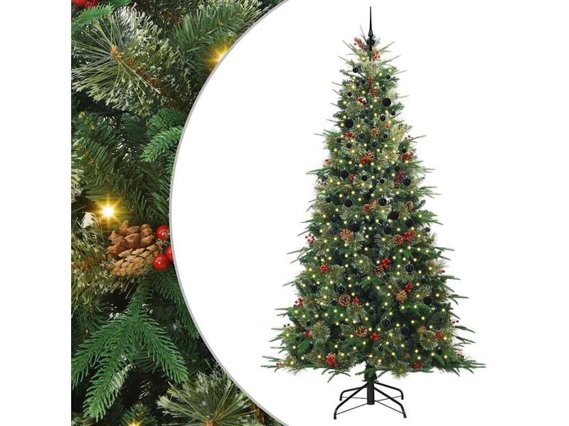 Sapin de noël - arbre de noël artificiel à branches articulées vert 240 cm - Conforama A